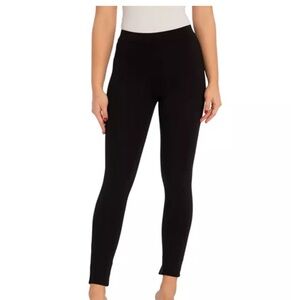 Three dots Black Women's Pull-On Ponte Leggings small